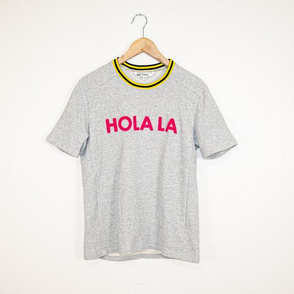 MR TURK Men's Small HOLA LA Terry T-Shirt Heather gray - Picture 1 of 7